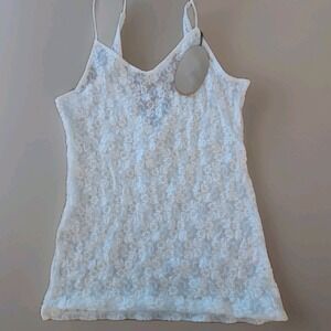 Only‎ Hearts NYC Vanilla Stretch Lace Camisole Top 44678 NWT Womens M